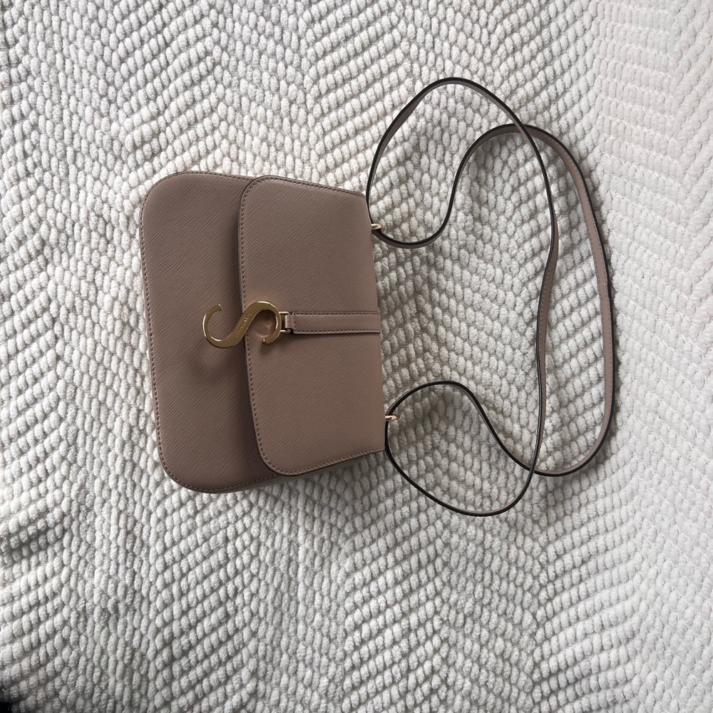 Strathberry Cappuccino Shoulder Bag with Gold Accent - Picture 5 of 16
